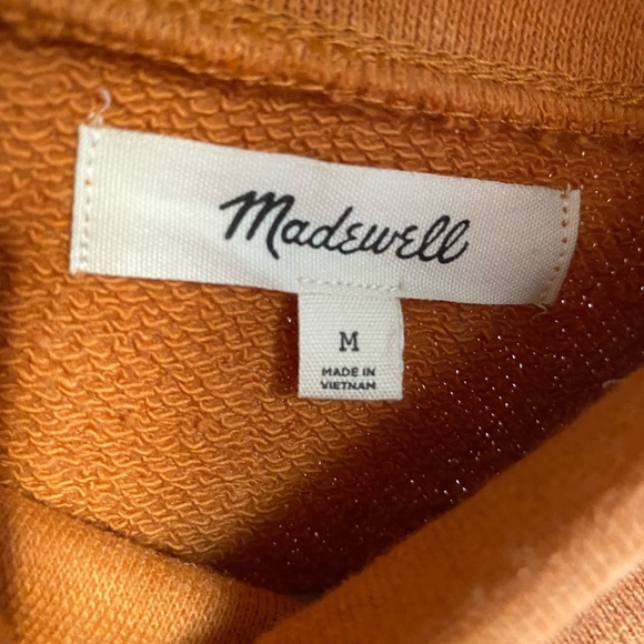 Madewell Fresh Cider Cotton/Hemp Mockneck Sweatshirt - Picture 3 of 5